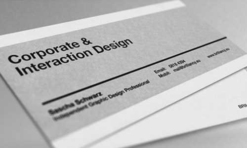 Irregular sized business card - original and simple 