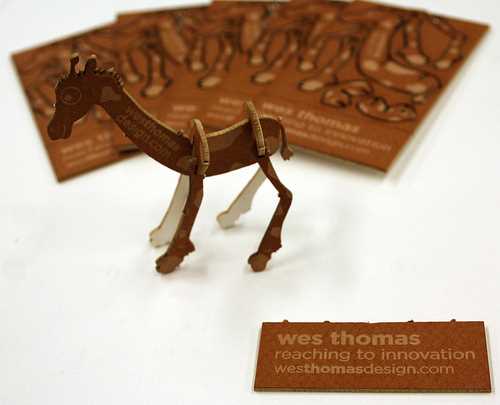 giraffe business card