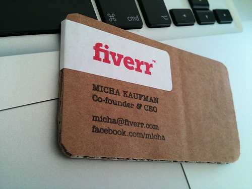 recycled business cards