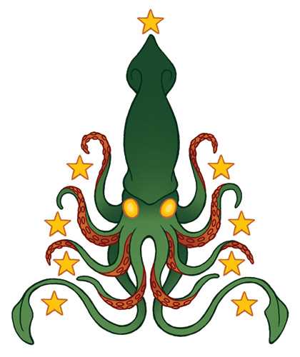 Nothing says "Christmas" quite like a Giant Squid!!! Awesome!