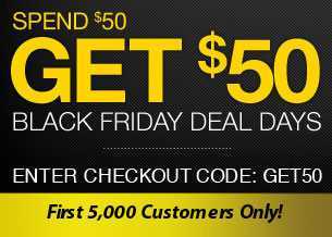 Black Friday Promotion – Spend $50 get $50