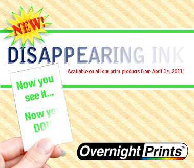 New Product – Disappearing ink!