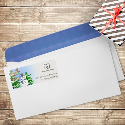 Holiday corporate address labels