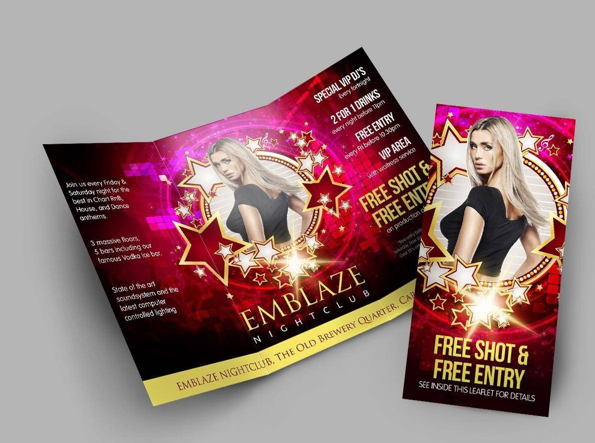 Tri-fold promotional flyer