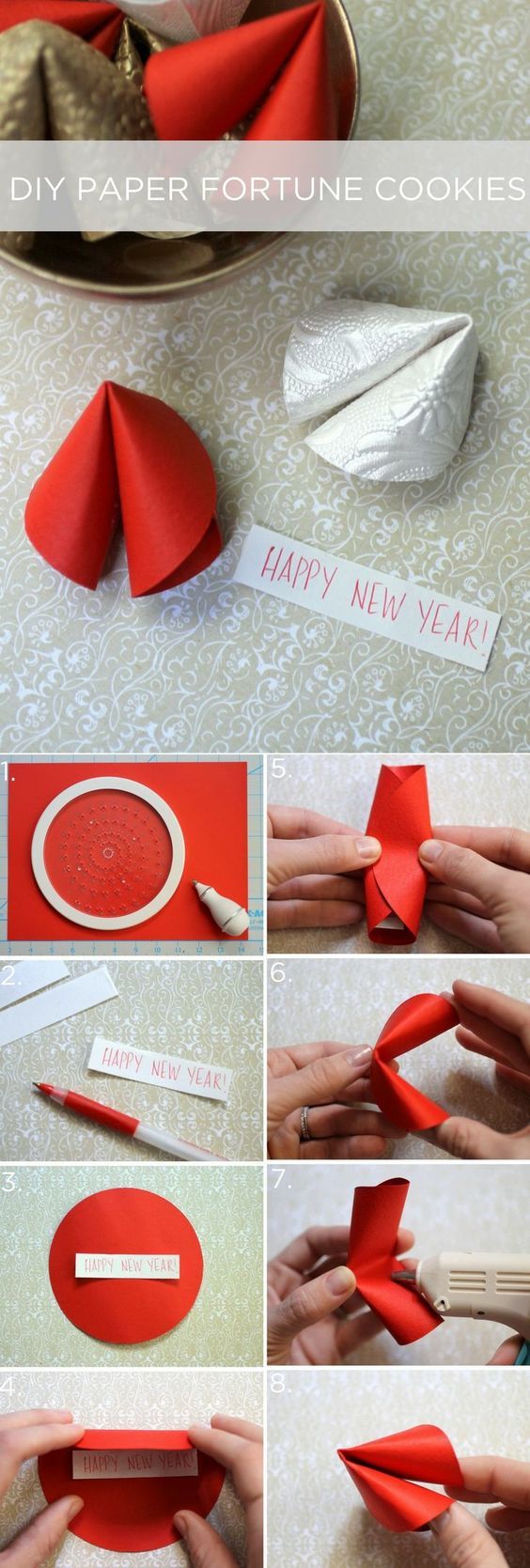 DIY Paper Fortune Cookies