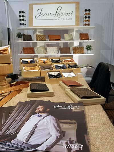 Jean Lorent catalog at trade show booth