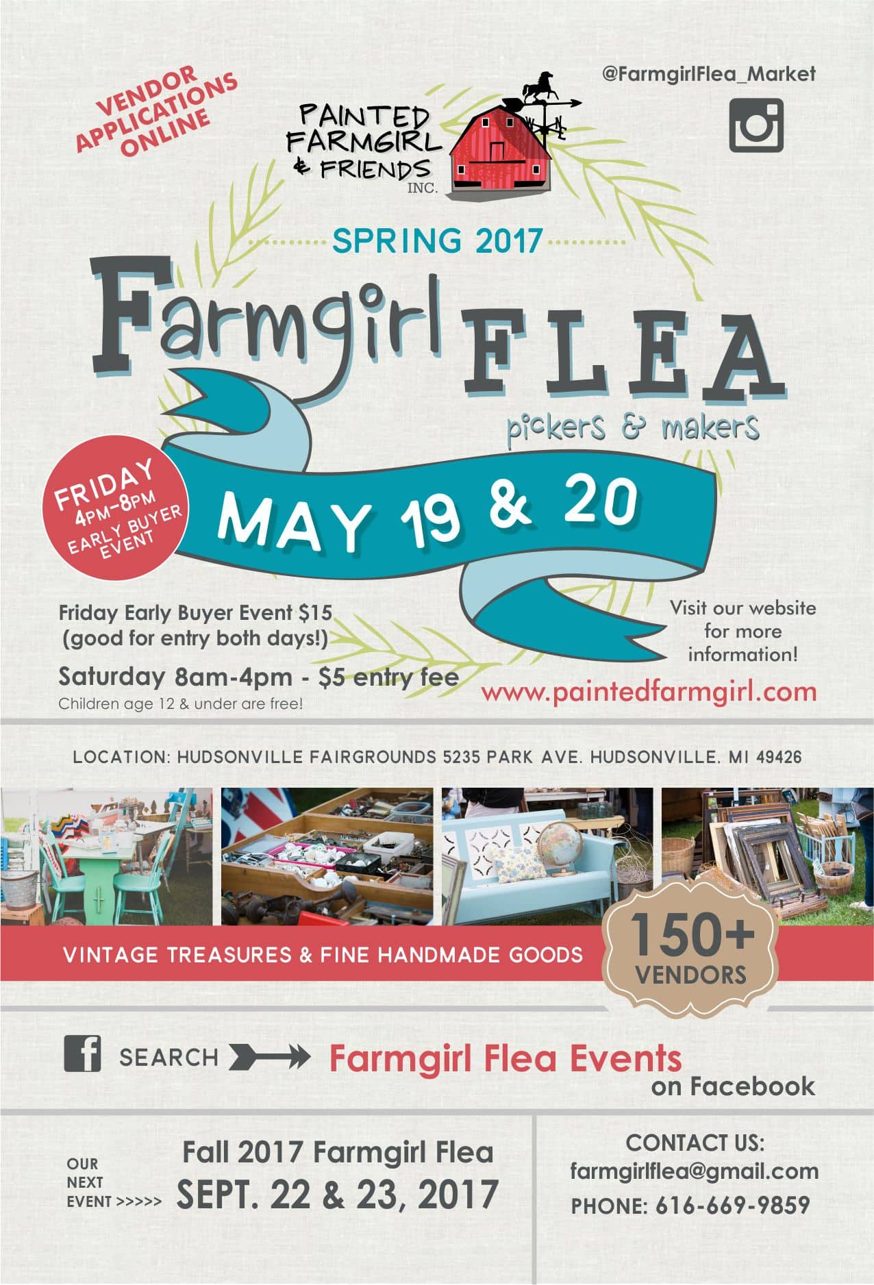 custom designed flea market flyer