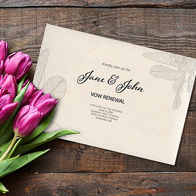 Vow Renewal Invitation