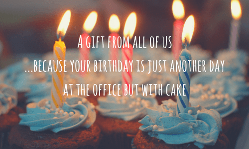 Office birthday wish