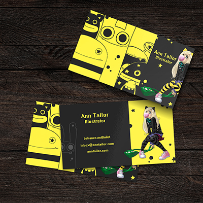 Comic illustrator business card