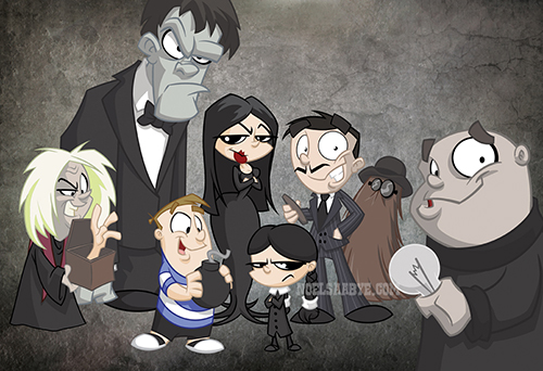 Addams Family cartoon