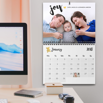 Photo wall calendar