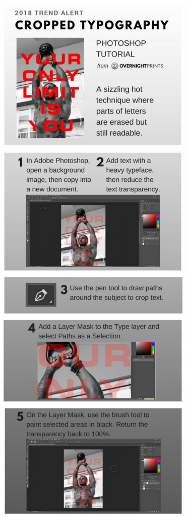 Cropped Typography Photoshop Tutorial
