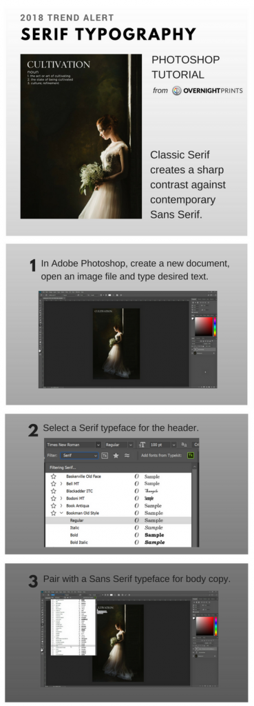 Serif Typography Photoshop Tutorial