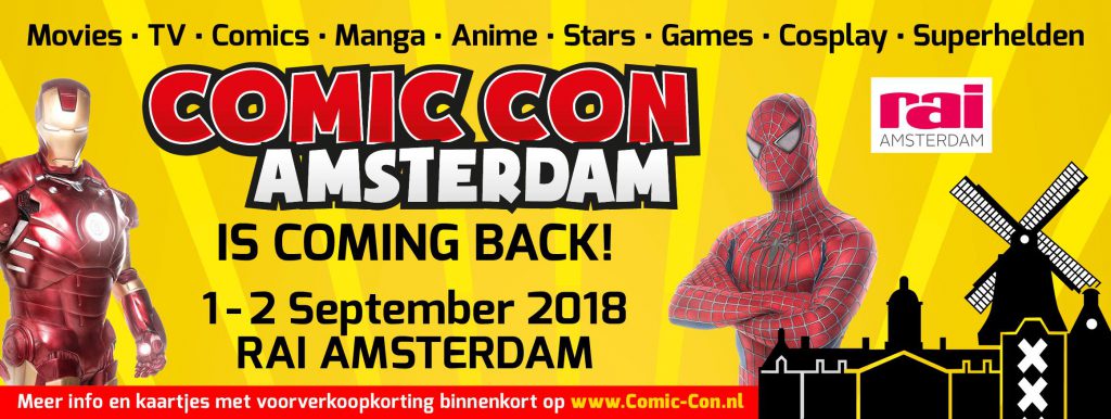 comic-con amsterdam - conference - september 2018