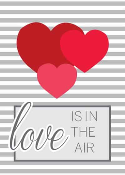 Love is in the Air Creeting Card