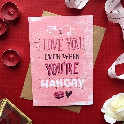 I Love You Greeting Card on Valentines Day