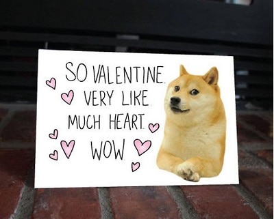 So Valentine Dog Greeting Card