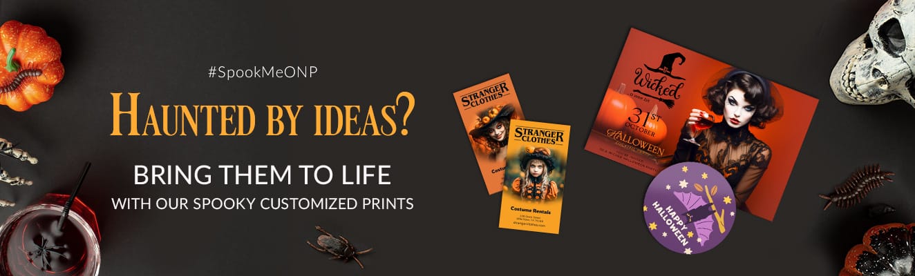 halloween ideas print products banner
