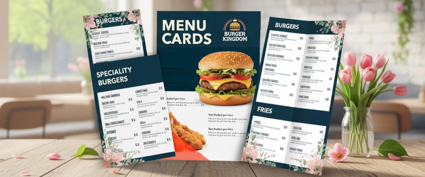 Spring Menu Signage Restaurant Spring Menu Printing: Refresh Your Brand for Patio Season ...