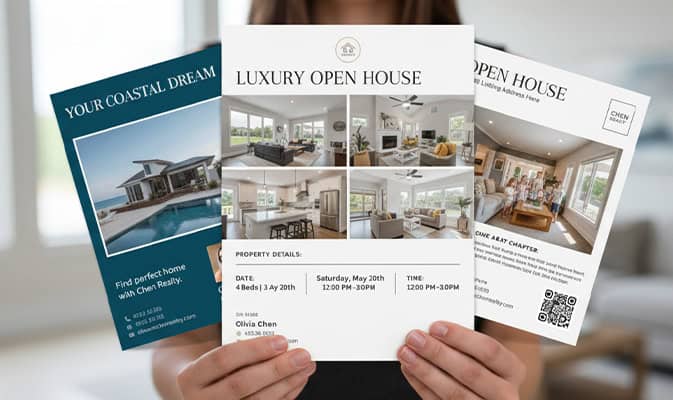 Open House Flyers vs Postcards: Which Gets More Leads?