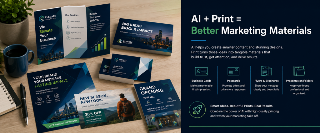 AI and Print is Making Better Marketing Materials - Overnight Prints