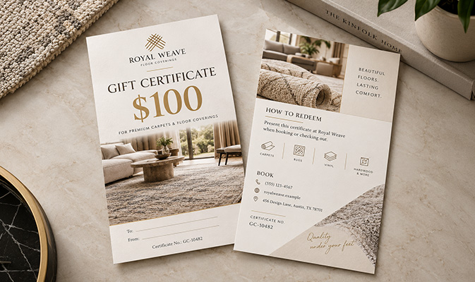 How to Design a Gift Certificate for Your Business